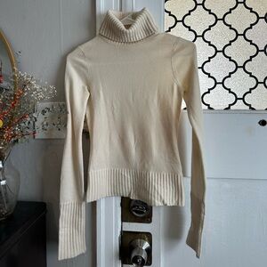 Barney’s Vintage Cream Turtle Neck 100% Cashmere Sweater